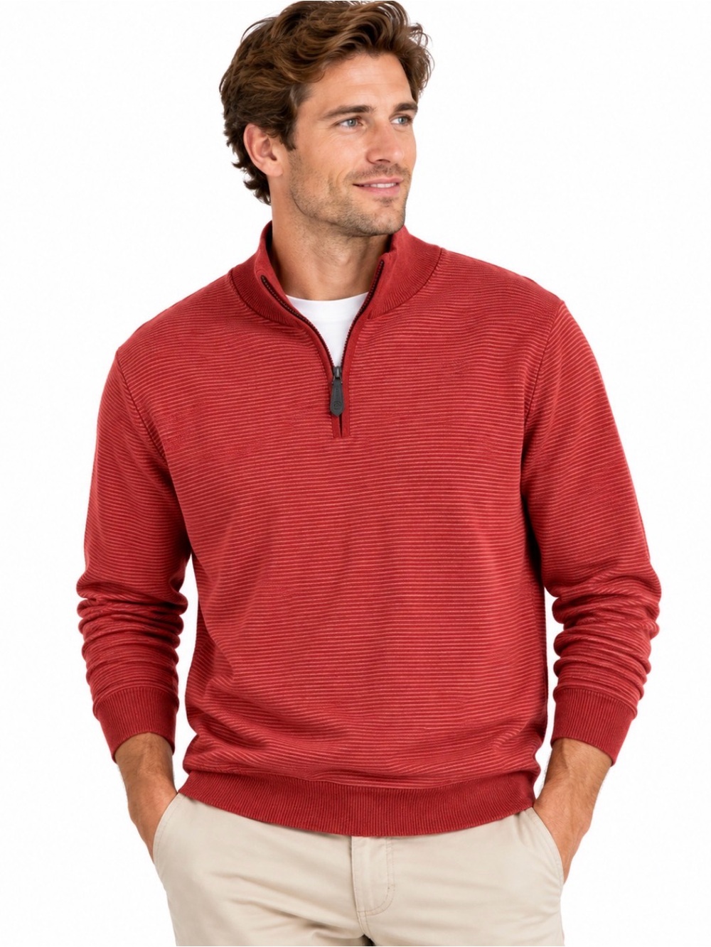vineyard vines Thaxter Cashmere Blend Quarter-Zip Sweater Large
